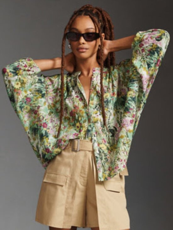 Pilcro Tops - Anthropologie Pilcro Floral Boho Blouse